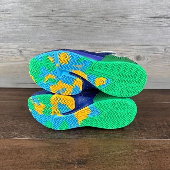 Nike Lebron Witness 7 Kaleidoscope PS Size 2.5Y Deep Royal Blue White DQ8647 400 - Picture 8 of 9